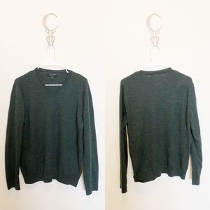 Banana Republic 100% Merino Wool V-Neck Sweater